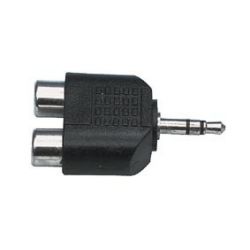 Adaptateur mini jack vers 2 RCA femelle