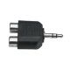 Adaptateur mini jack vers 2 RCA femelle