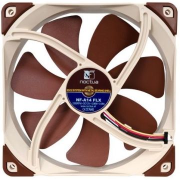 Ventilateur 140mm Noctua NF-A14 FLX connecteur 3 fils