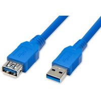 Rallonge USB 3.0 en 1.8m série A, débit 4.8Gb/s