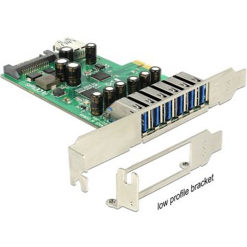 Carte contrôleur PCI-E Delock 6 ports USB3.0